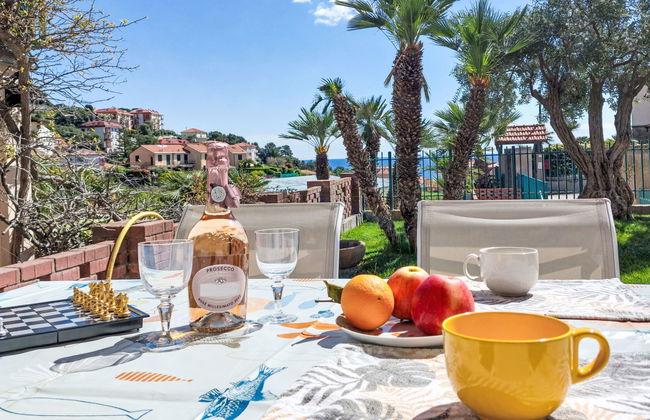 Apartamento de 3 quartos em Cipressa com piscina e jardim - Foto 5