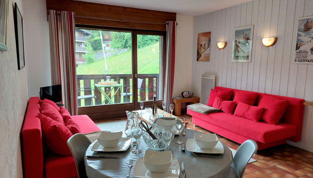 Apartment mit 2 Schlafzimmern in Saint-Gervais-les-Bains mit schwimmbad und terrasse - Foto 2