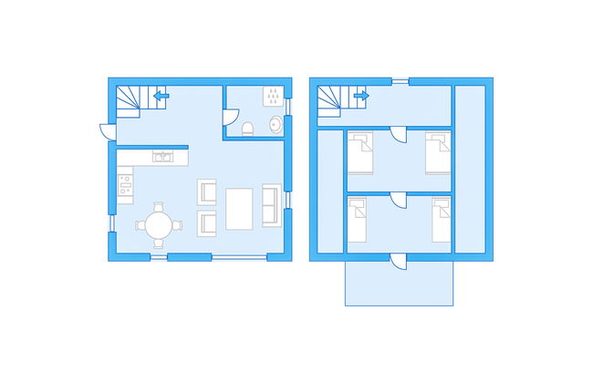 Casa de 3 quartos em Mykland com terraço - Foto 15