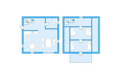 Foto 15 - Casa de 1 quarto em Mykland com terraço