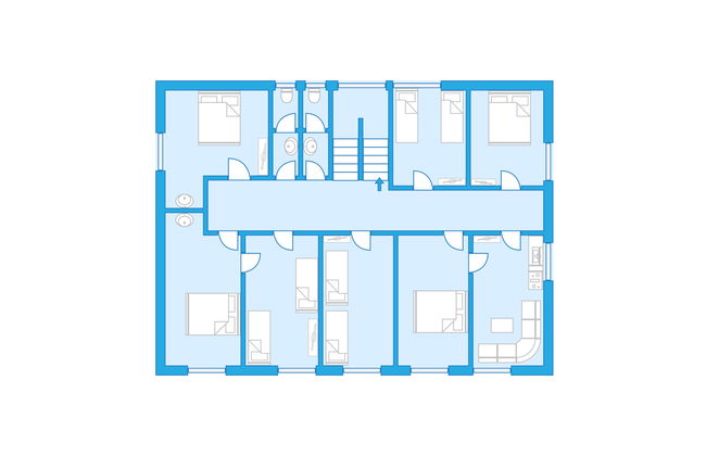 Casa de 9 quartos em Laterns com jardim e terraço - Foto 22