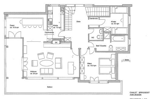 Foto 5 - Apartamento de 5 habitaciones en Adelboden con jardín