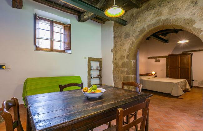 Apartamento de 1 quarto em Sorano com piscina e jardim - Foto 9