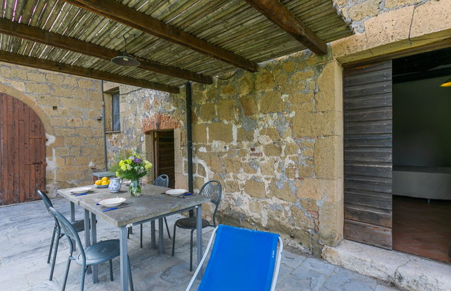 Apartamento de 1 quarto em Sorano com piscina e jardim - Foto 19