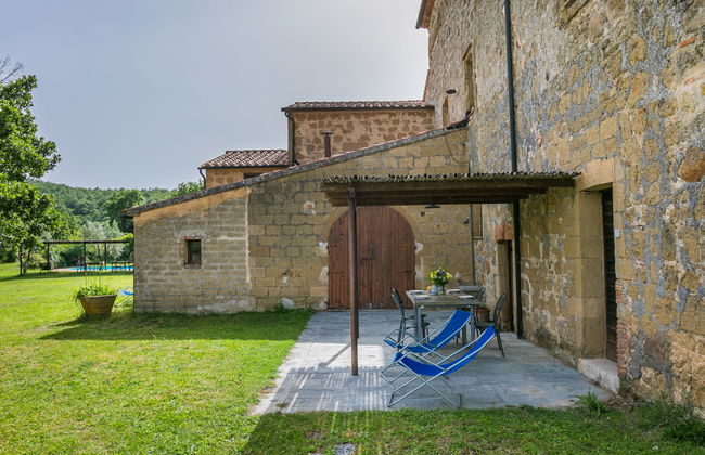 Apartamento de 1 quarto em Sorano com piscina e jardim - Foto 18
