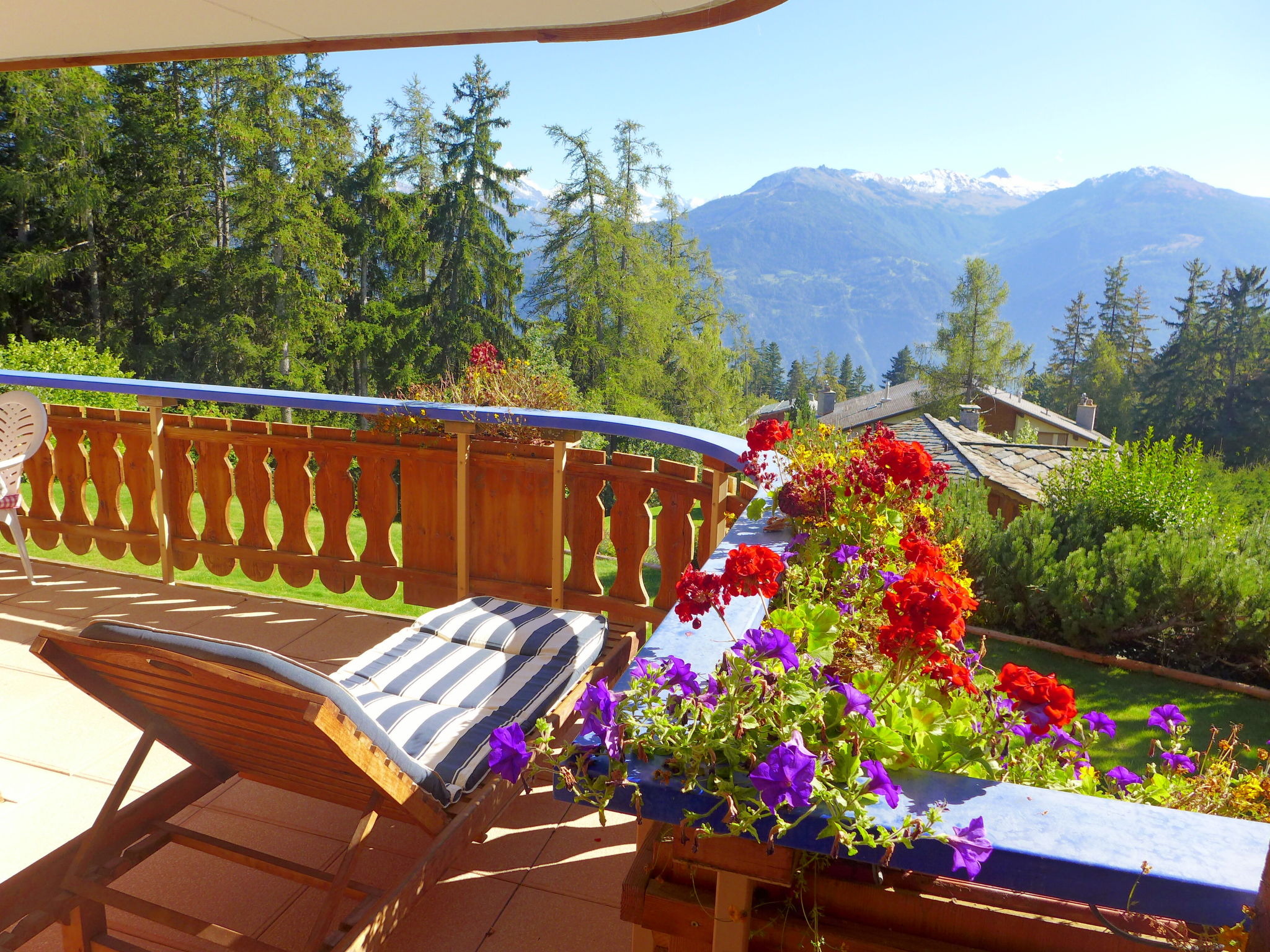 Foto 1 - Apartamento de 1 habitación en Crans-Montana con terraza y vistas a la montaña