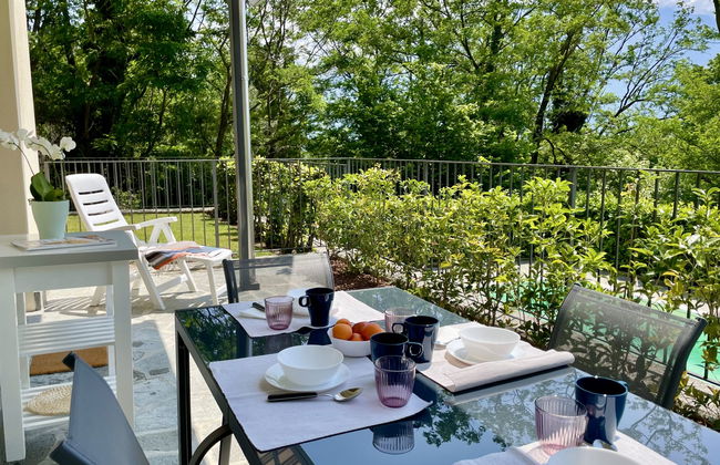 Apartamento de 2 quartos em Trezzone com piscina e jardim - Foto 7