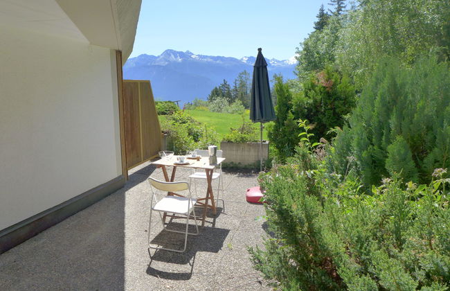 Apartamento de 1 quarto em Crans-Montana com piscina e terraço - Foto 1
