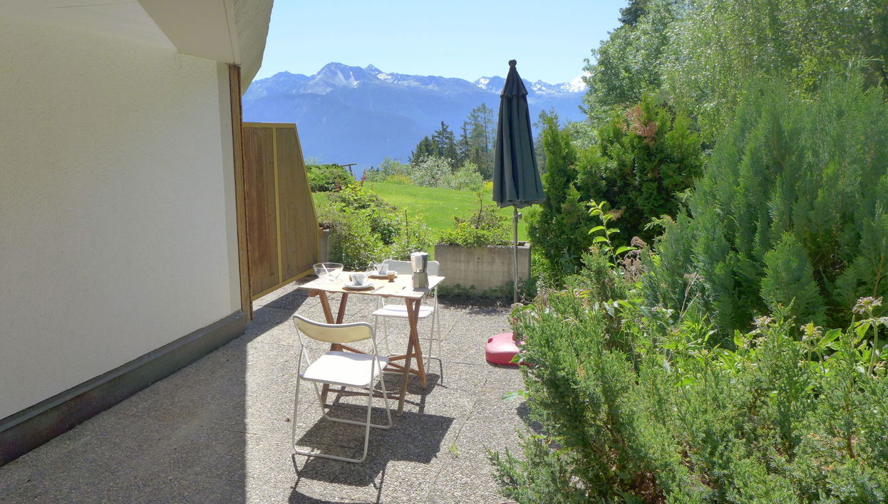Apartamento de 1 quarto em Crans-Montana com piscina e terraço - Foto 1