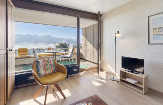 Apartamento de 1 quarto em Crans-Montana com piscina e sauna - Foto 1