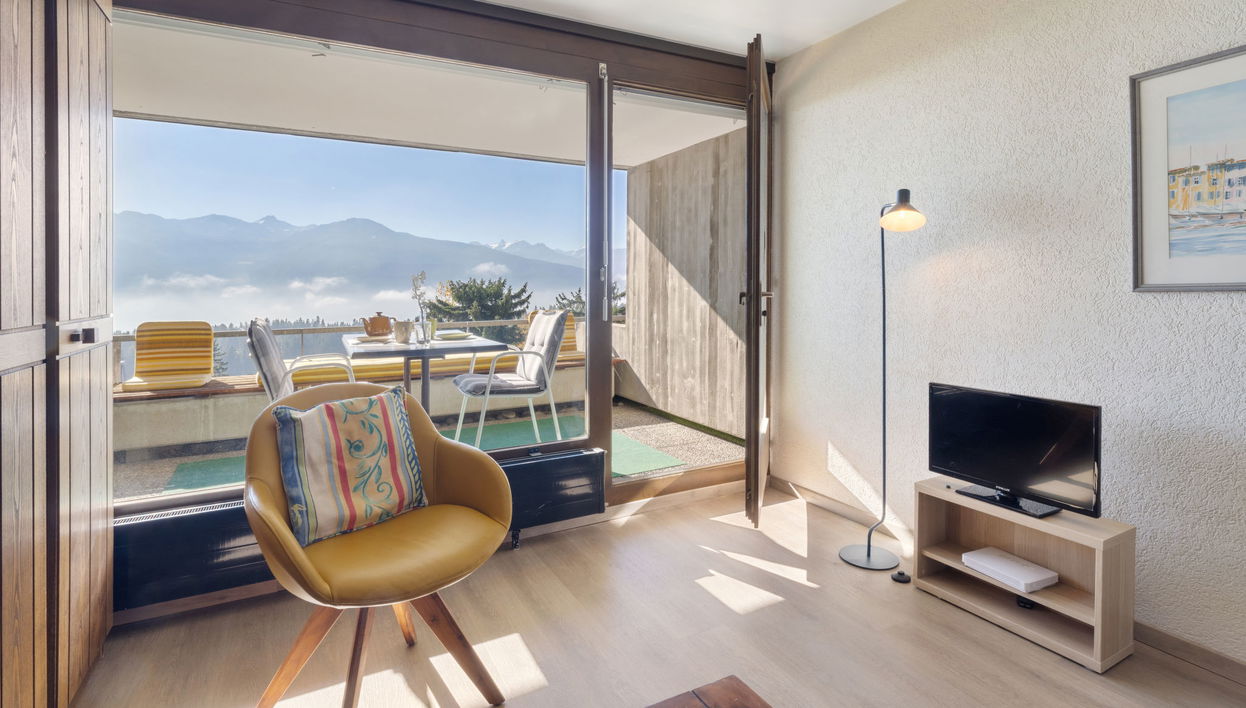 Appartement de 1 chambre à Crans-Montana avec piscine et sauna - Photo 1
