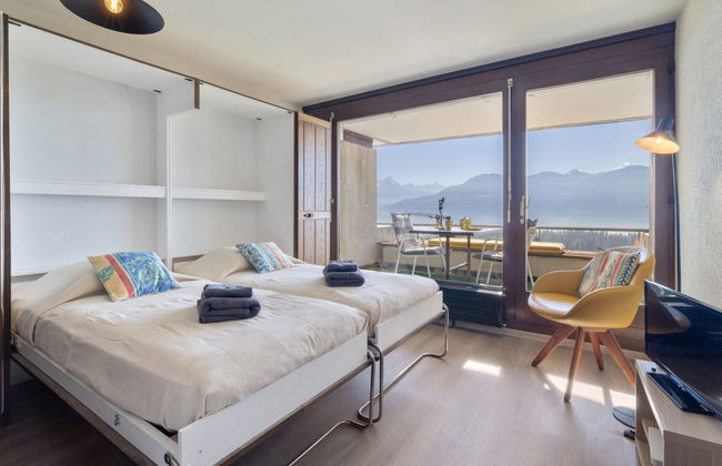 Apartamento de 1 quarto em Crans-Montana com piscina e sauna - Foto 8