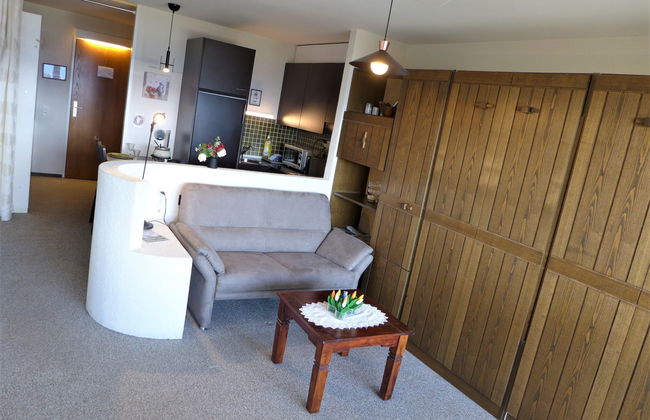 Apartamento de 1 quarto em Crans-Montana com piscina e sauna - Foto 7