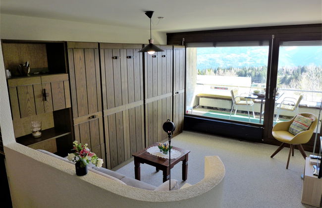 Apartamento de 1 quarto em Crans-Montana com piscina e sauna - Foto 6
