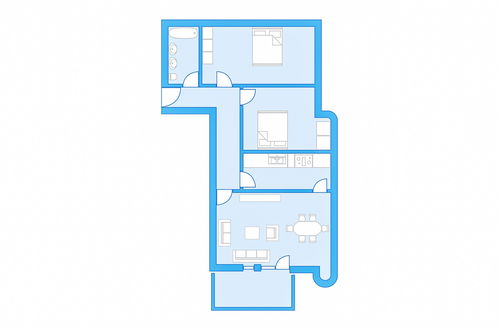 Foto 19 - Apartamento de 2 habitaciones en Davos con jardín