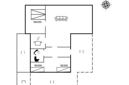 Foto 2 - Casa de 2 quartos em Løkken com terraço