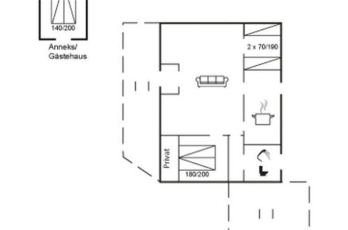 Foto 29 - Casa de 2 quartos em Otterup com terraço