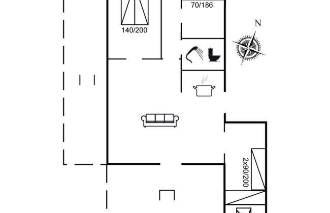Casa de 3 quartos em Gedser com terraço - Foto 2