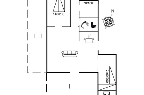Foto 2 - Casa de 3 quartos em Gedser com terraço