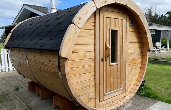 Casa de 2 quartos em Ørsted com terraço e sauna - Foto 13