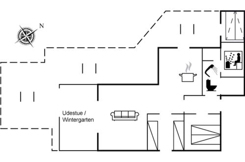 Foto 22 - Casa de 2 quartos em Fårvang com piscina e sauna