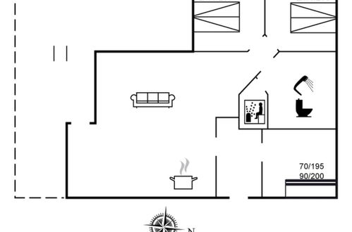 Foto 23 - Casa de 3 habitaciones en Rindby Strand con sauna