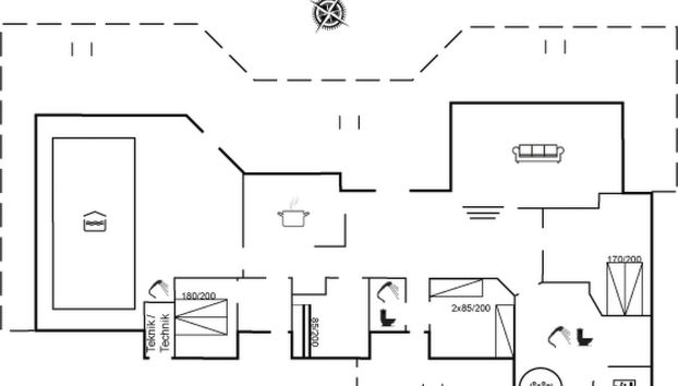 Casa de 4 quartos em Saltum com piscina privada e terraço - Foto 2