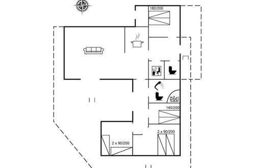 Foto 2 - Casa de 4 quartos em Blokhus com terraço e sauna