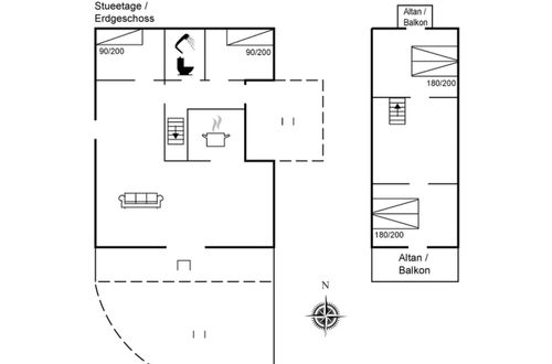 Foto 34 - Casa con 4 camere da letto a Rømø con terrazza