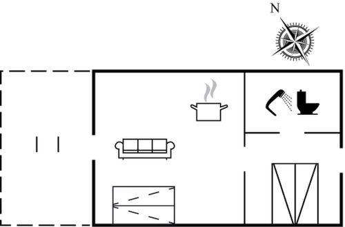 Foto 10 - Apartamento de 1 quarto em Væggerløse com terraço