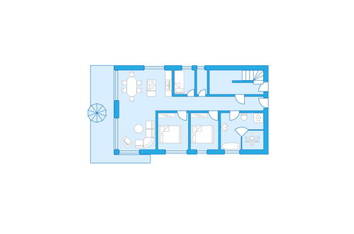 Foto 31 - Apartamento de 3 habitaciones en Butjadingen con terraza y sauna