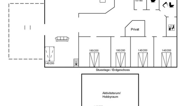 Casa de 5 quartos em Bredebro com terraço e sauna - Foto 2