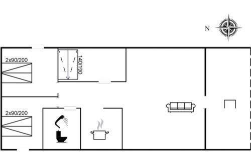 Foto 19 - Casa de 3 quartos em Hals com terraço