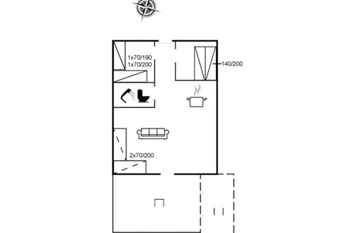 Foto 2 - Casa de 2 quartos em Ansager com terraço