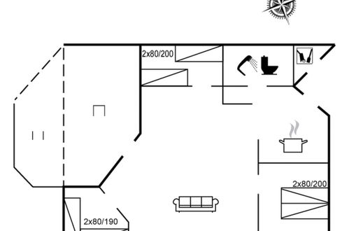 Foto 25 - Casa con 3 camere da letto a Knebel con terrazza