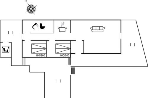 Foto 2 - Casa de 2 quartos em Løkken com terraço
