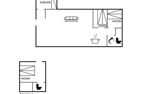 Foto 2 - Casa de 3 quartos em Løkken com terraço