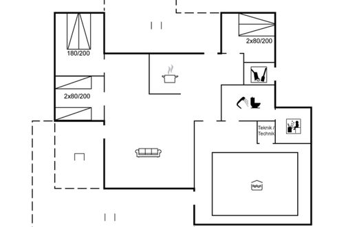 Foto 26 - Casa de 3 quartos em Løkken com piscina privada e terraço
