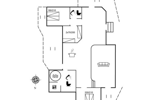 Foto 2 - Casa de 3 quartos em Løkken com terraço e sauna