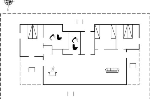 Foto 2 - Casa con 3 camere da letto a Aakirkeby con terrazza