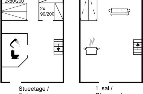 Foto 19 - Apartamento de 2 quartos em Gudhjem com piscina