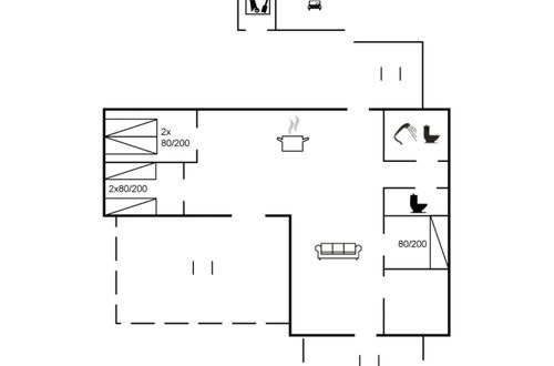 Foto 2 - Casa de 3 quartos em Aakirkeby com terraço