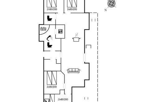 Foto 22 - Casa de 4 quartos em Hasle com terraço e sauna