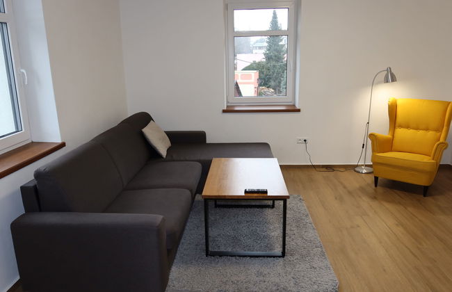Apartamento de 1 quarto em Velké Losiny com jardim e terraço - Foto 1