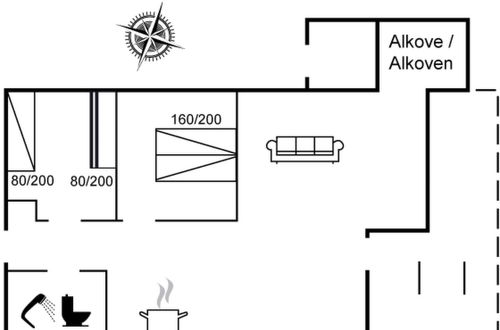 Foto 2 - Casa de 2 quartos em Løkken com terraço