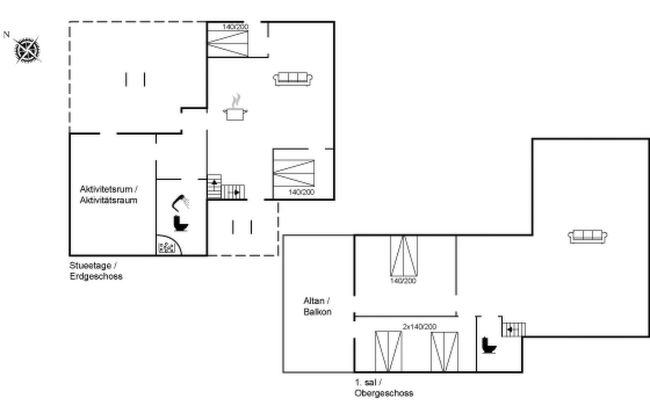 Casa de 4 quartos em Sjølund com piscina e terraço - Foto 25
