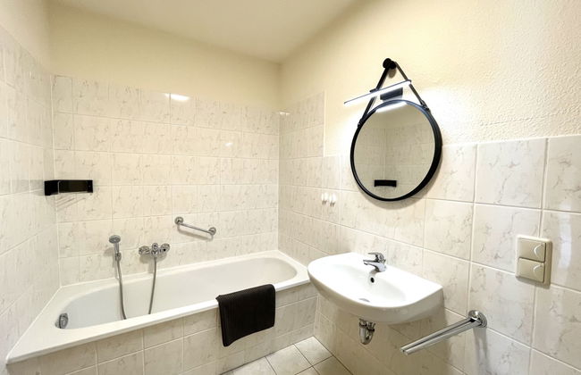 Apartamento de 1 quarto em Großschönau com sauna - Foto 15