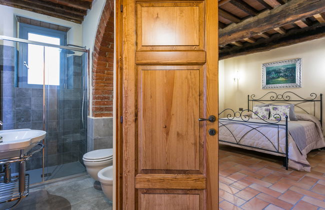 Apartamento de 2 quartos em Castagneto Carducci com piscina e jardim - Foto 14