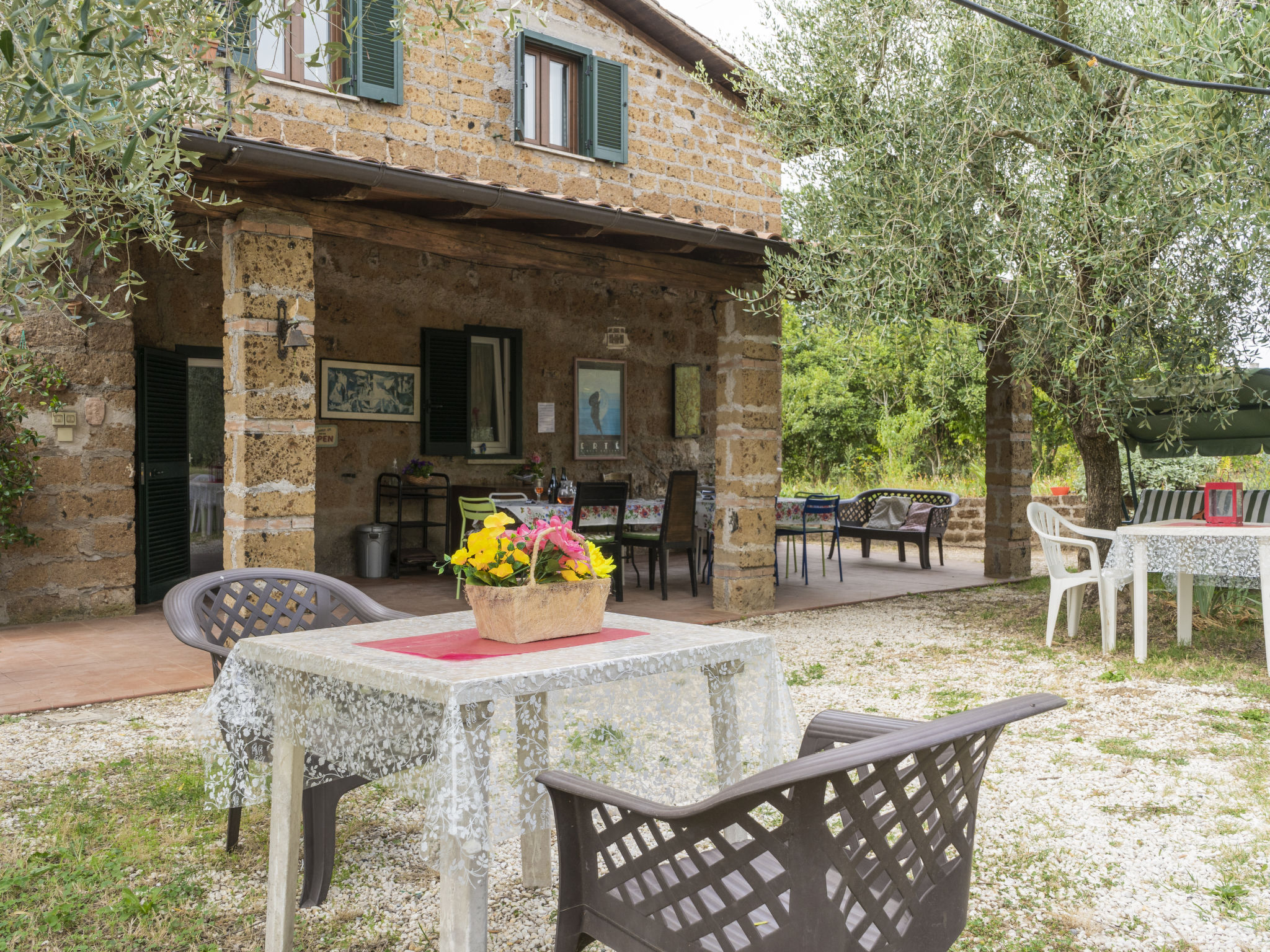 Foto 6 - Casa de 8 habitaciones en Corchiano con piscina privada y vistas a la montaña