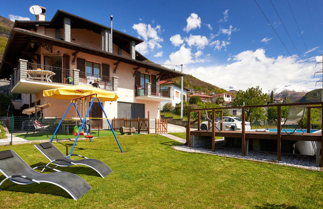Apartamento de 2 quartos em Stazzona com piscina e jardim - Foto 4